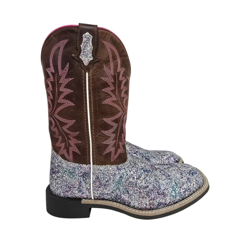 Smoky Mountain Girl's Glitter Western Boots Pink 5.5